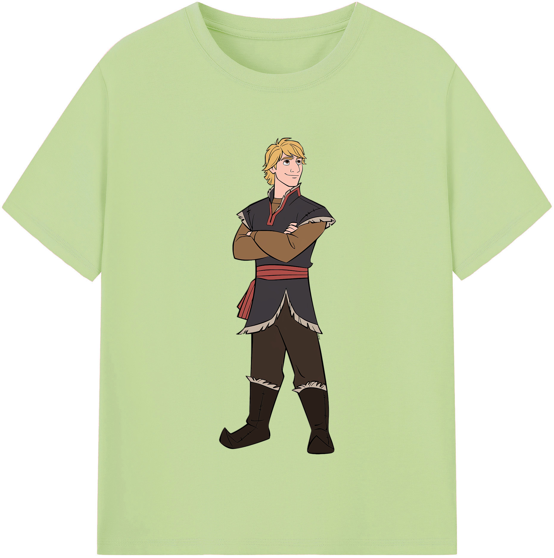 （画像用） アナと雪の女王 アンナ エルサ Frozen Anna Elsa 綿100％半袖Tシャツ（フロントプリント）